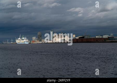 'Hymne des mers' Liverpool Riverfront Banque D'Images