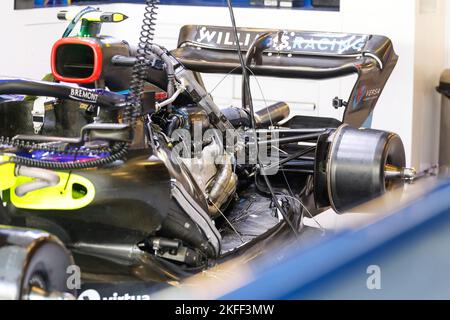 Abu Dhabi, Émirats arabes Unis. 18th novembre 2022. Williams FW44, F1 Grand Prix d'Abou Dhabi au circuit Yas Marina sur 18 novembre 2022 à Abu Dhabi, Émirats arabes Unis. (Photo par HIGH TWO) Credit: dpa/Alay Live News Banque D'Images