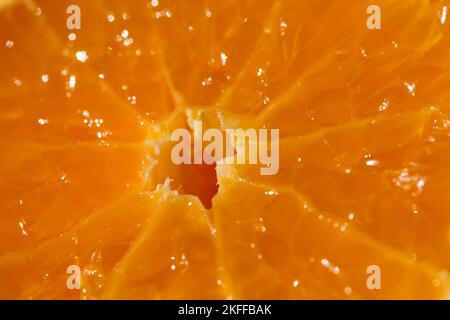 Vue rapprochée des fruits en tranches d'orange Banque D'Images