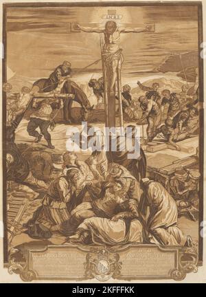 La Crucifixion [panneau central], 1741. Banque D'Images