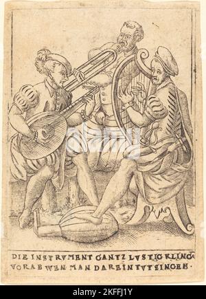 Die Instrument gantz lvstig Kling vorab wen man darein tvt singen, c. 1580. Banque D'Images