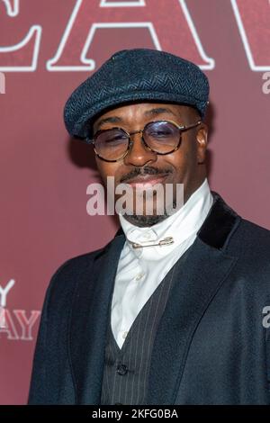 Inglewood, CA - 17 novembre 2022, Kwame assiste à LA première DE BET+ 'Holiday Hideaway' à Los Angeles au Miracle Theatre, Inglewood, CA on 17 novembre 2022 Banque D'Images