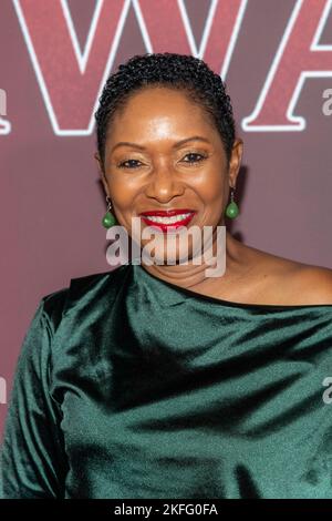 Inglewood, CA - 17 novembre 2022, Shelley Robertson assiste à LA première DE BET+ 'Holiday Hideaway' à Los Angeles au Miracle Theatre, Inglewood, CA on 17 novembre 2022 Banque D'Images