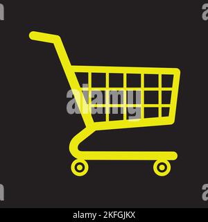 icône de panier et logo vectoriel Illustration de Vecteur