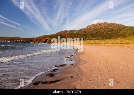 Plage de Gairloch sur la côte atlantique du nord-ouest de l'Écosse Banque D'Images