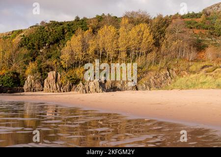 Plage de Gairloch sur la côte atlantique du nord-ouest de l'Écosse Banque D'Images