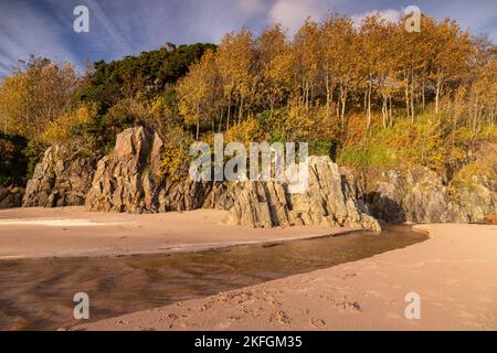 Plage de Gairloch sur la côte atlantique du nord-ouest de l'Écosse Banque D'Images