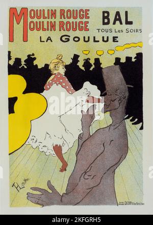 Affiche pour le Moulin Rouge "la Goulue"., c1898. [Editeur: Imprimerie Chaix; lieu: Paris] Banque D'Images