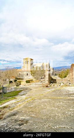 Monastère de Sant Pere de Casserres, Comarca del Osona, Barcelone, Catalogne, Espagne, Europe Banque D'Images