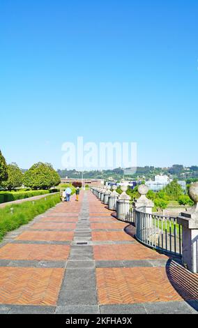 Vue de l'Université du travail de Gijón; Principauté des Asturies, Asturies, Espagne, Europe Banque D'Images