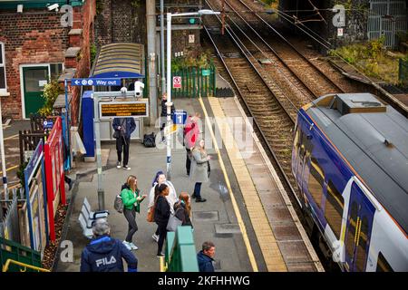 Ville de Leyland dans le sud du Ribble et comté du Lancashire, Angleterre. Gare de Leyland Banque D'Images