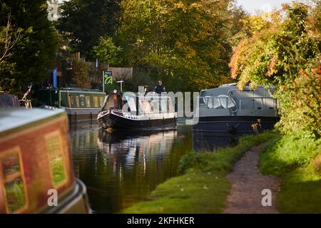 Appleton Thorn près du canal de Bridgewater de Warrington, au pont de Londres Banque D'Images