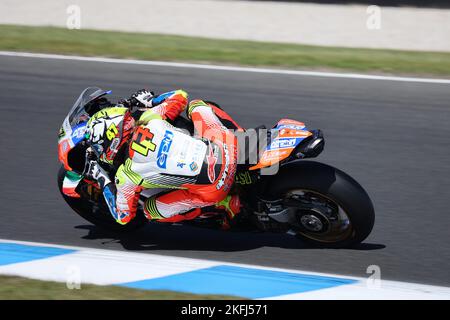 PHILLIP ISLAND, AUSTRALIE - NOVEMBRE 18 : Axel Bassani d'Italie sur le Motocorsa Racing Ducati pendant le Championnat du monde de Superbike 2022 de FIM au Banque D'Images