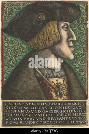 Empereur Charles V, 1520 (1521?). Banque D'Images