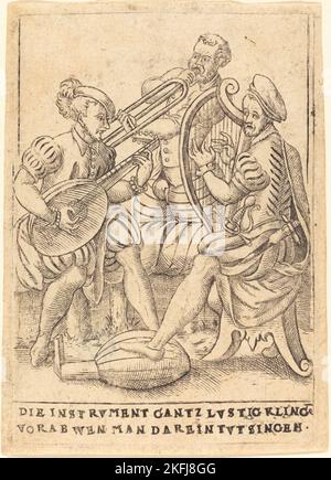 Die Instrument gantz lvstig Kling vorab wen man darein tvt singen, c. 1580. Banque D'Images
