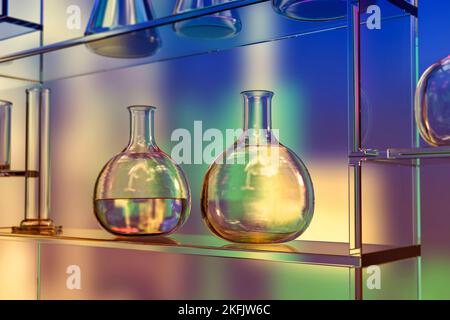 Verrerie de laboratoire, illustration Banque D'Images
