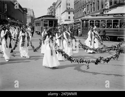 Femme au suffrage - Parade, mai 1914, mai 1914. Banque D'Images