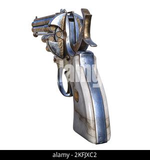 3D illustration d'un revolver Old West Banque D'Images