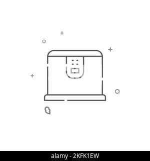 Icône de ligne simple Multi-ooker. Symbole, pictogramme, panneau isolé sur fond blanc. Symbole de ligne mince. Banque D'Images