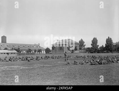 Camp d'instruction des officiers de fort Myer, 1917. Banque D'Images