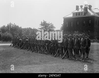 Camp d'instruction des officiers de fort Myer, 1917. Banque D'Images