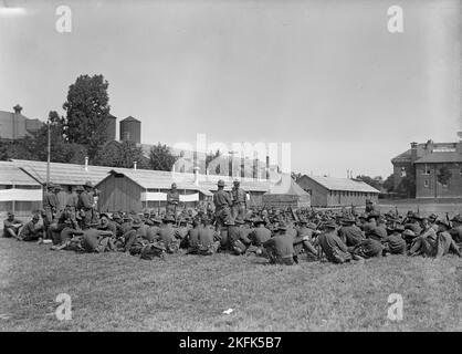 Camp d'instruction des officiers de fort Myer, 1917. Banque D'Images