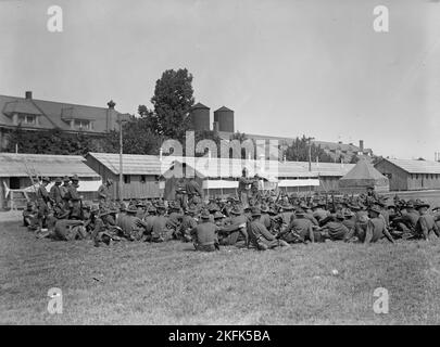 Camp d'instruction des officiers de fort Myer, 1917. Banque D'Images