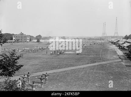 Camp d'instruction des officiers de fort Myer, 1917. Banque D'Images