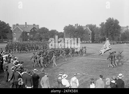 Camp d'instruction des officiers de fort Myer, 1917. Banque D'Images