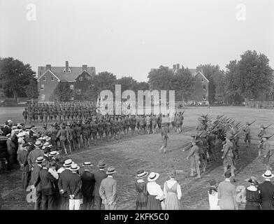 Camp d'instruction des officiers de fort Myer, 1917. Banque D'Images