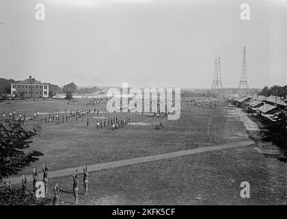 Camp d'instruction des officiers de fort Myer, 1917. Banque D'Images