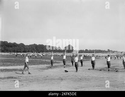 Camp d'instruction des officiers de fort Myer, 1917. Banque D'Images