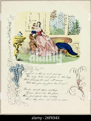 Parfumé est l'air et le courbaissement (Valentin), c. 1842. Banque D'Images