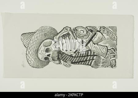 Calavera de Francisco Madero, de Calavera Maderista, imprimé en 1944. Banque D'Images