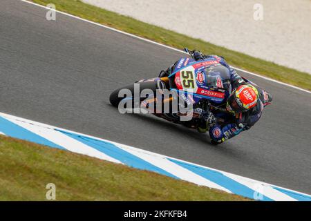 Samedi 19 novembre 2022. Championnat du monde FIM Superbike. Phillip Island, Australie. Superpole. Andrea Locatelli, Pata Yamaha World Superbike Team. Banque D'Images