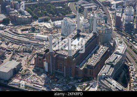 L'ancienne centrale électrique de Battersea en cours de rénovation, Nine Elms, Greater London Authority, 2021. Banque D'Images