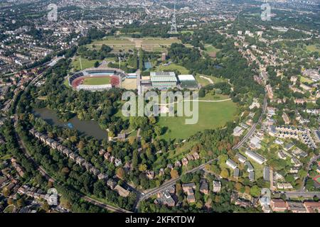 Site du Crystal Palace et du National Sports Centre, Penge, Greater London Authority, 2021. Banque D'Images