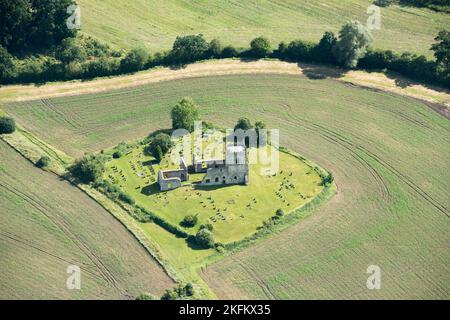 Les ruines de l'église St Mary, Colston Bassett, Notinghamshire, 2018. Banque D'Images