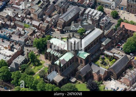 Cathédrale de Chester, Cheshire West et Chester, 2021. Banque D'Images