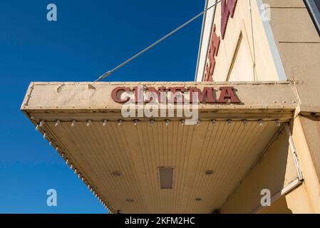 Un théâtre et plus tard un cinéma (1906) a été sur ce site à Orange NSW, depuis 1886, il a finalement fermé avec 4 cinémas en 2009 et abrite maintenant une église Banque D'Images