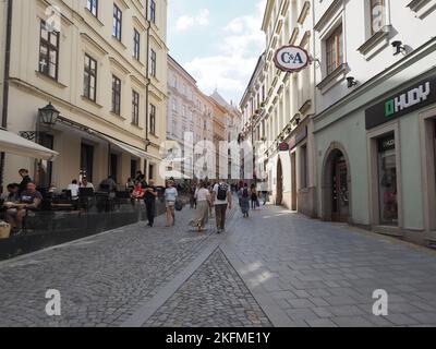 BRNO, RÉPUBLIQUE TCHÈQUE - VERS SEPTEMBRE 2022 : vue sur la ville Banque D'Images
