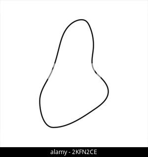 Résumé Paysage éléments dessinés à la main. Éléments de conception dessinés à la main. Textures abstraites d'encre noire vectorielle. Illustration de Vecteur