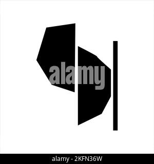 Breloques noires organiques de forme irrégulière. Ensemble de vecteurs de formes abstraites, formes simples Illustration de Vecteur