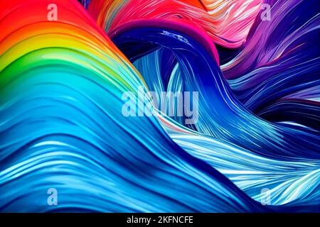 Arrière-plan abstrait avec courbes Illustration Banque D'Images