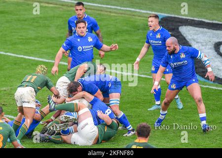 Genova, Italie. 19th novembre 2022. Phases du jeu pendant l'Italie contre l'Afrique du Sud, automne Nations série rugby match à Genova, Italie, 19 novembre 2022 crédit: Agence de photo indépendante/Alamy Live News Banque D'Images