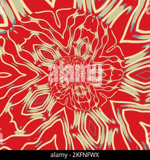 Les particules rouges et bleues créent un arrière-plan en forme de spirale Illustration de Vecteur