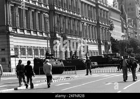 Maison du gouvernement (Casa Rosada) lors du coup d’État de 24 mars 1976 détronant la présidente Argentine Isabel Perón du pouvoir, Buenos Aires, Argentine Banque D'Images
