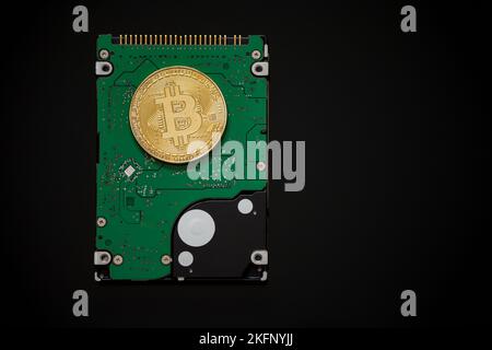 l'exploitation minière du bitcoin comme investissement financier Banque D'Images