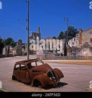 Massacre d'Oradour-sur-Glane.France. Banque D'Images