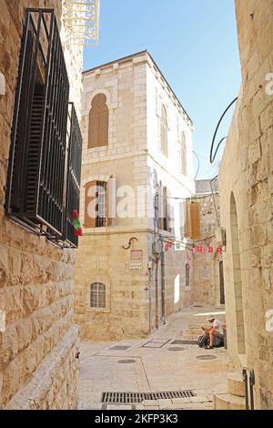 Jérusalem, Israël - 20 septembre 2017 : l'architecture dans la vieille ville Banque D'Images